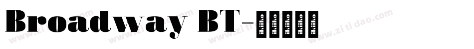 Broadway BT字体转换
